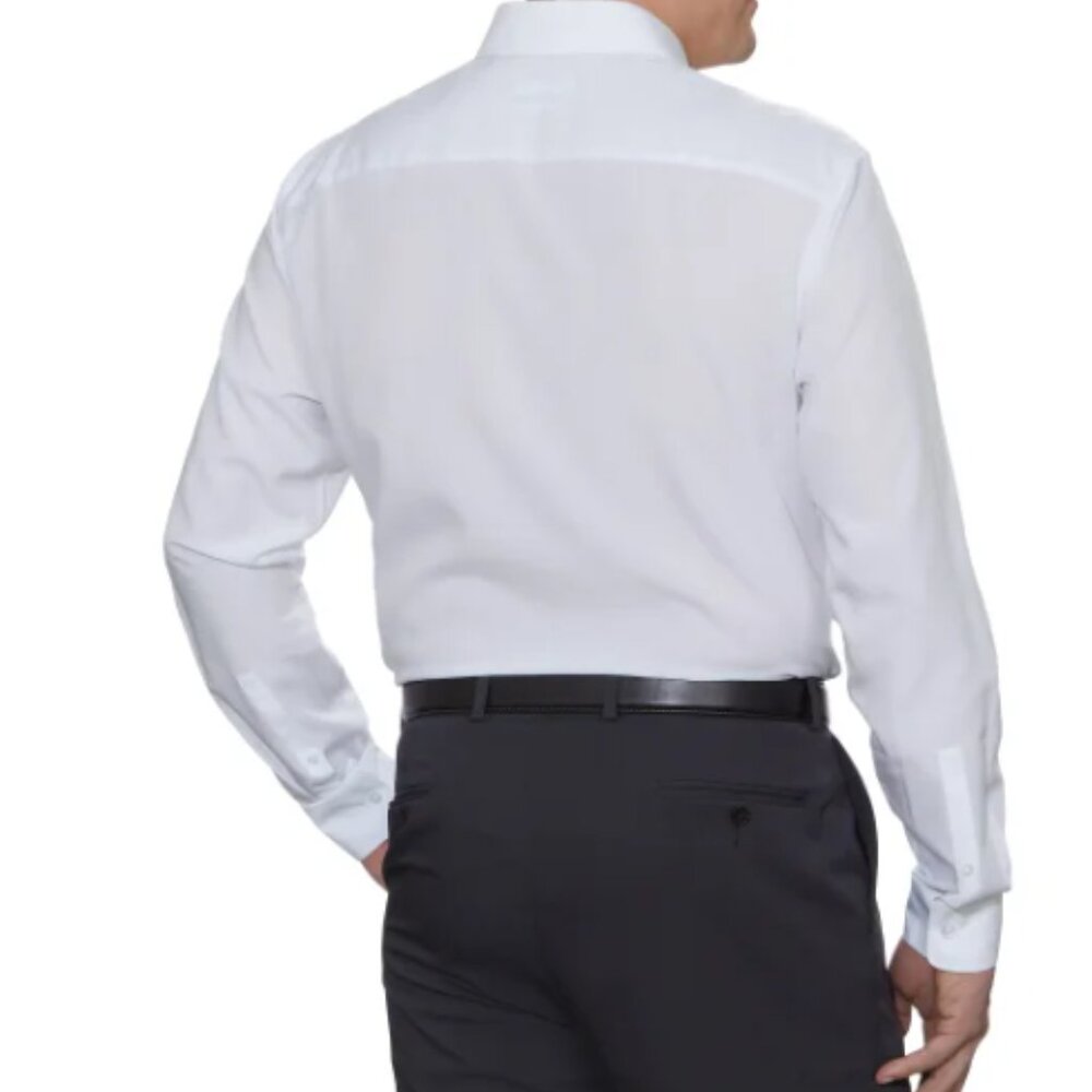 Calvin Klein Men’s Active Performance Stretch Dress Shirt White Size XL - Picture 7 of 9